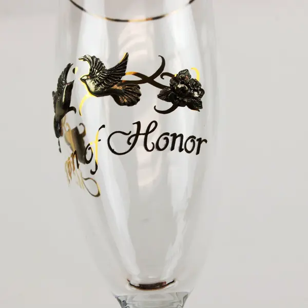 Rawcliffe Wedding Champagne Flutes Set of 2 Best Man & Matron of Honor