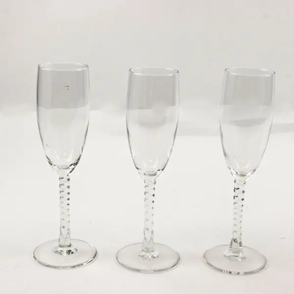 Set 3 Cristal D'Arques Angelique Champagne  Flutes 8.25 inch