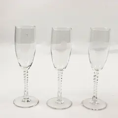 Set 3 Cristal D'Arques Angelique Champagne  Flutes 8.25 inch