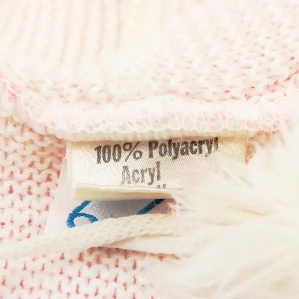 Pink White Baby Girls Knit Hooded Button Front Jacket 18M