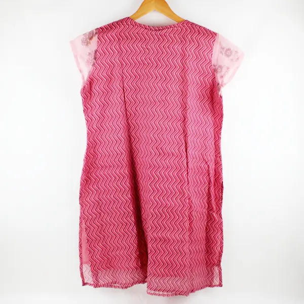 Stop Everywear Women's XL Pink Printed Cotton Kurta