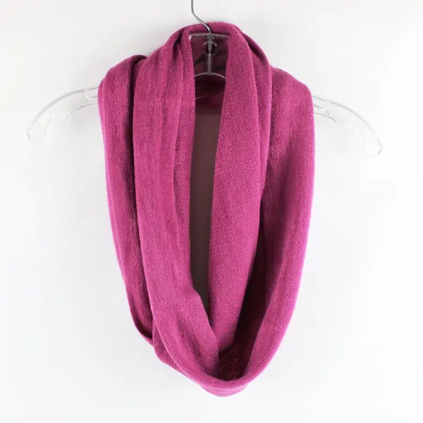 Magenta Rectangular Infinity Scarf Women's Loop Wrap