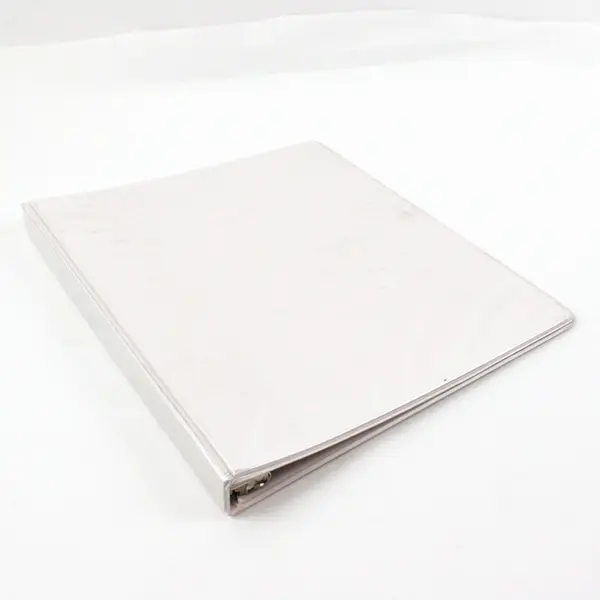 Lot of 6 1/2-Inch 3-Ring Binders White Blue Gray FLAWED