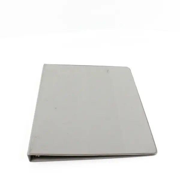 Lot of 6 1/2-Inch 3-Ring Binders White Blue Gray FLAWED