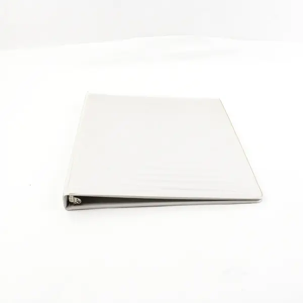 Lot of 6 1/2-Inch 3-Ring Binders White Blue Gray FLAWED