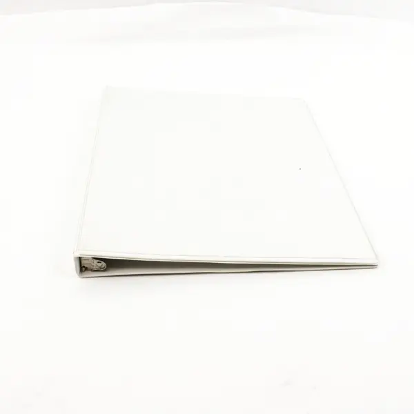 Lot of 6 1/2-Inch 3-Ring Binders White Blue Gray FLAWED