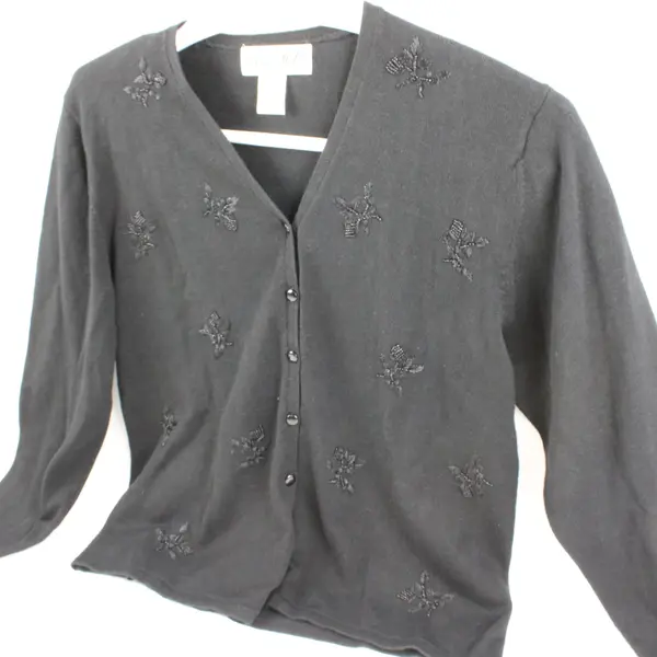 Gilligan & O'Malley Women's Large Gray Long Sleeve Sleepwear Shrug