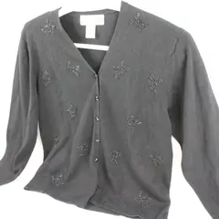 Gilligan & O'Malley Women's Large Gray Long Sleeve Sleepwear Shrug