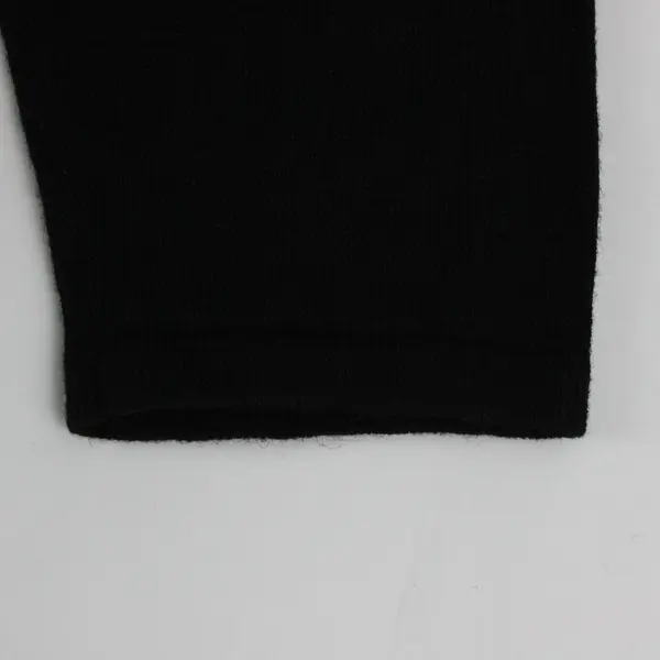 Victoria Holley Women's Medium Black Beaded Embroidered Button Front Cardigan