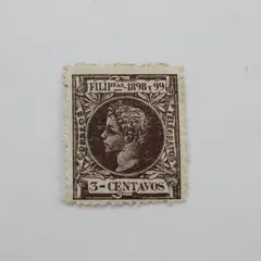 Philippines 1898-99 3 Centavos Mint Hinged Postage Stamp Scott #199