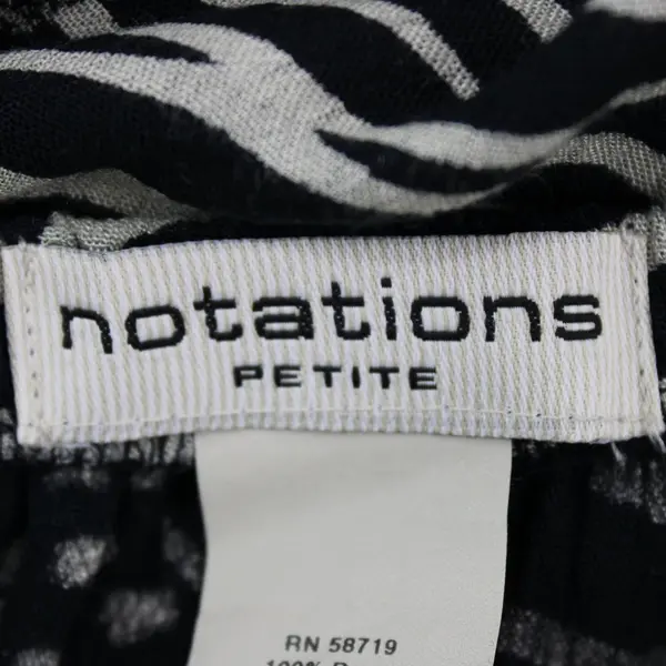 Notations Women's Beaded Animal Print Paisley Maxi Skirt Black Beige PM