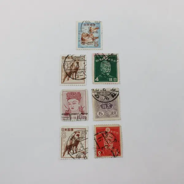 Japan 1900-1950 Lot of 7 Different Used Postage Stamps