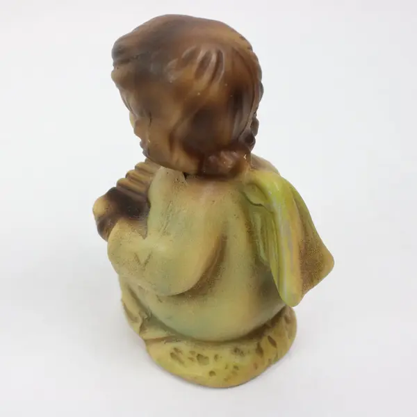 Christmas Angel Musical Figurines 3 Piece Set Accordion Flute
