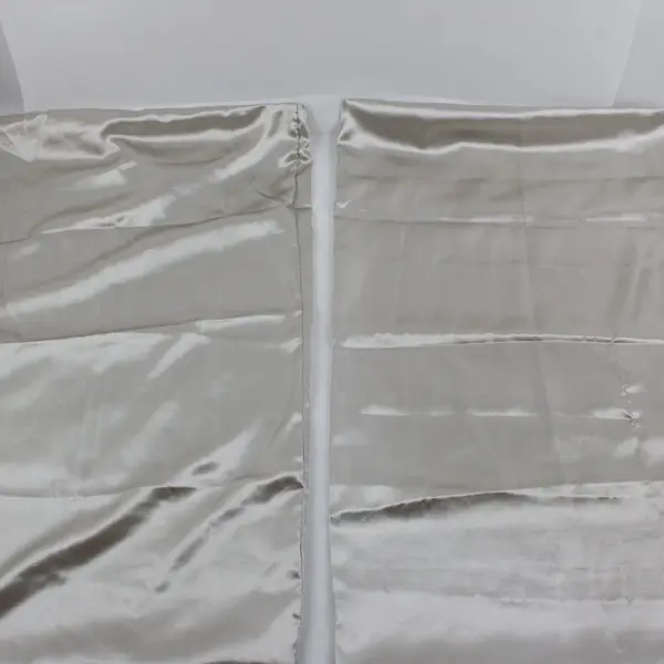 Mainstays Papyrus Beige Polyester Satin Pillowcases Set 29.5 x 19.5 inch