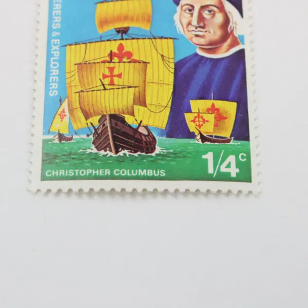 Turks & Caicos Islands 1972 Christopher Columbus Ships 1/4c Stamp Pair SC #253 