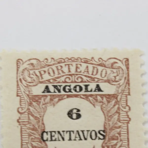 Angola Postage Due 1921 6 Centavos A Receber Stamp