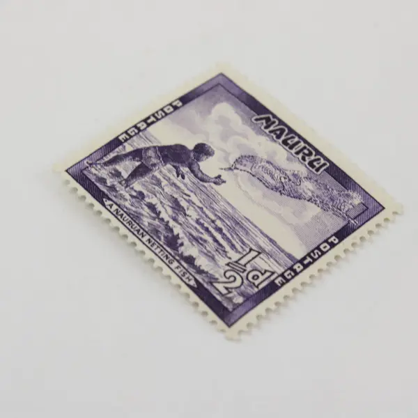 Nauru 1954 Scott #39 Netting Fish 1/2d Stamps Pair