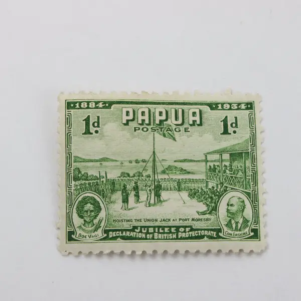 Papua 1934 1d Scott #110 Jubilee Postage Stamp Mint Hinged