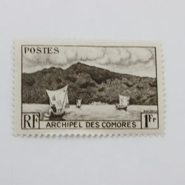 Set of 3 Comoro Islands 1950 Scott 30-32 Archipel des Comores Stamps Mint Hinged