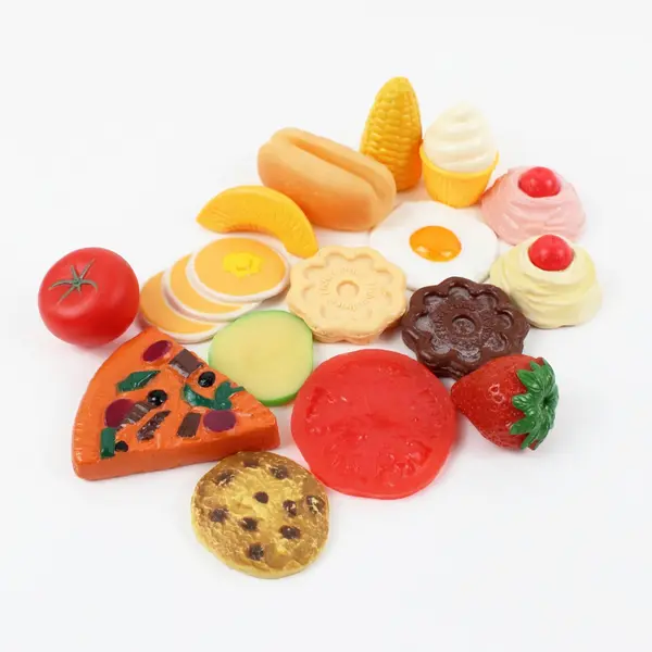 Lot of 21 Food & Kitchen Pretend Play Toys Toy Kitchen Set