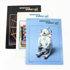 Vintage Lot of 3 American Indian Art Magazines 1983 1986 & 1987 Issues 