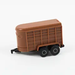 Ertl 1/64 Brown Livestock Horse Trailer Pickup Truck Farm Toy
