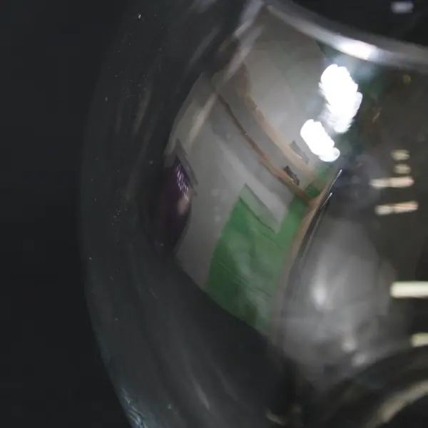 Clear Glass Round Bubble Bowl Vase 7 Inch Diameter Vase Fish Bowl Terrarium