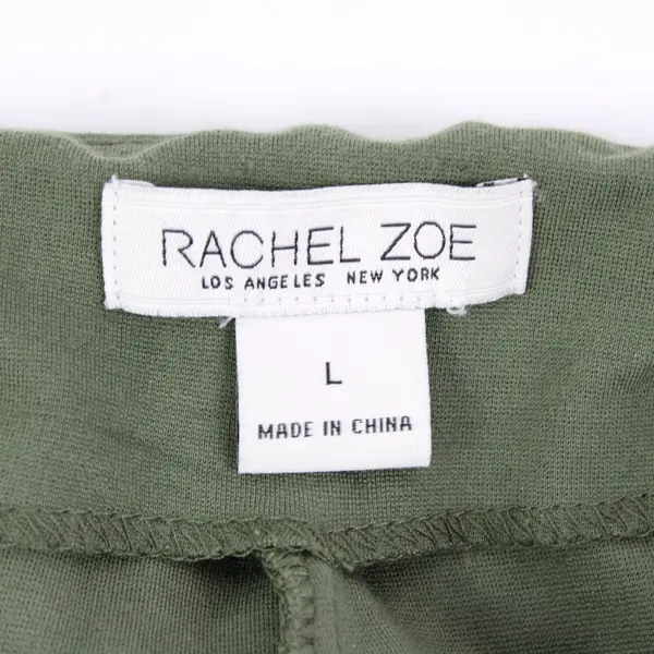 Rachel Zoe Women's Olive Green Stretch Pants Size Large