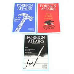 Lot of 3 Foreign Affairs 2025 Magazines Featuring Current Foreign Affairs Issues
