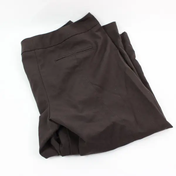 Worthington Women's Modern Fit Brown Cropped Straight Leg Pants Size 12
