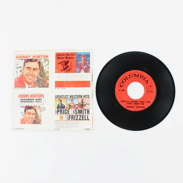 Johnny Horton Columbia Sleepy-Eyed John / They'll Never Take Her Love From Me 7"