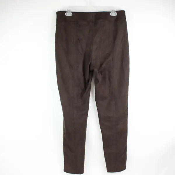 Bagatelle Collection Women's Brown Faux Suede Stretch Waist Pants L