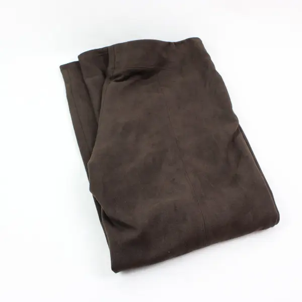 Bagatelle Collection Women's Brown Faux Suede Stretch Waist Pants L