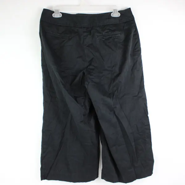 Worthington Women's Black Cropped Wide Flare Pants Size 10