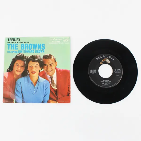 The Browns Jim Edward Brown The Old Lamplighter/Teen-Ex 7" Vinyl Record