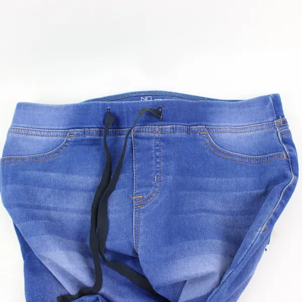 NoBo Women's Mid Rise Cropped Drawstring Jeans Size M 7-9