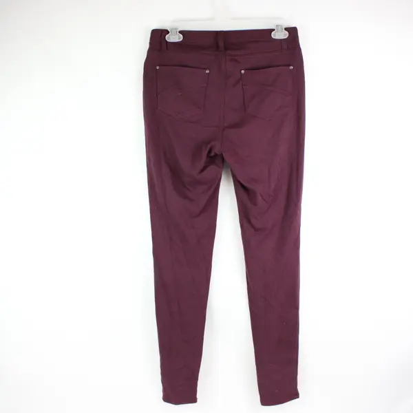 Time and Tru Women's Wine Red Skinny Leg Pants Medium 8-10
