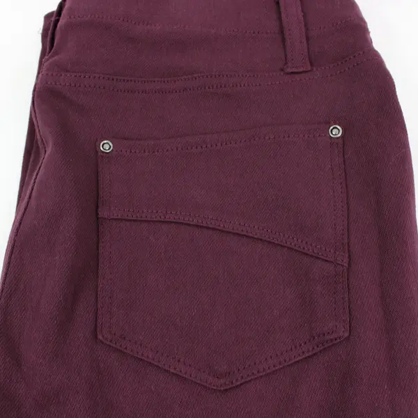 Time and Tru Women's Wine Red Skinny Leg Pants Medium 8-10
