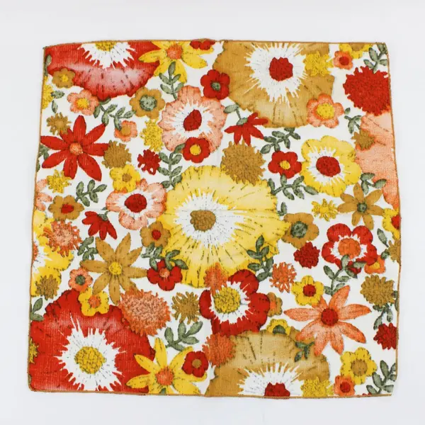 Set of 2 Floral Print Cloth Napkins 16 x 16 Inch