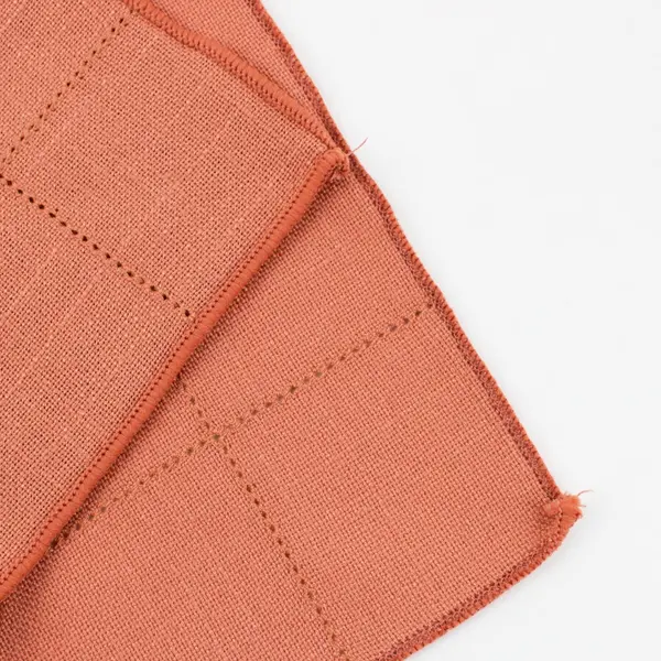 Lot of 3 Orange Square 16 x 16" Cloth Napkins