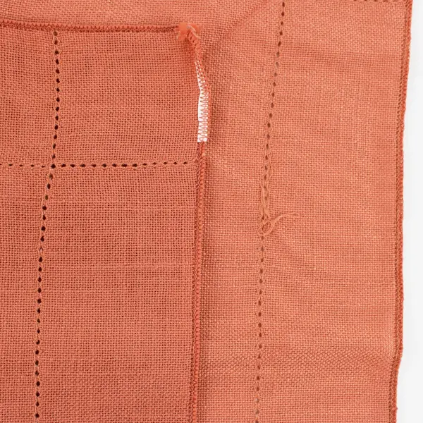 Lot of 3 Orange Square 16 x 16" Cloth Napkins