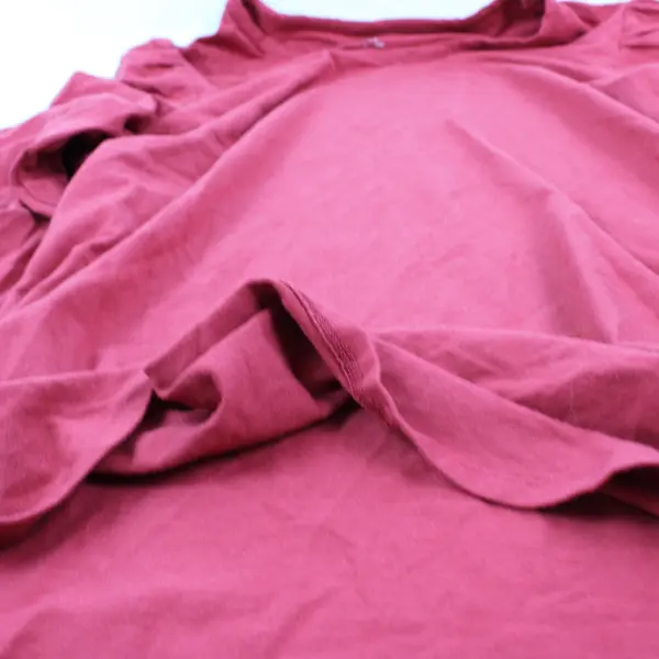 Amazon Essentials Women's Red Long Sleeve Top Smocked Cuffs Size M