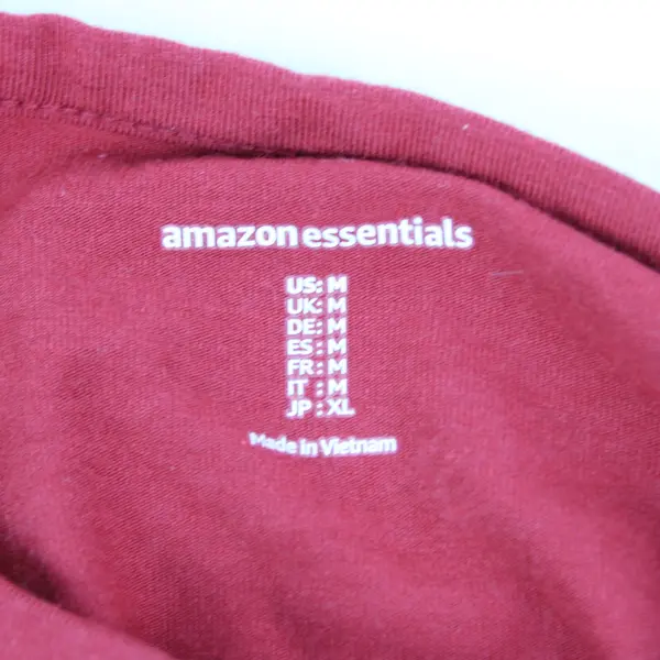 Amazon Essentials Women's Red Long Sleeve Top Smocked Cuffs Size M