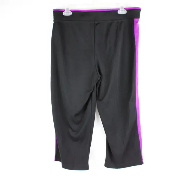 Women's Made for Life Quick-Dri Capri Pants Size M Black Purple