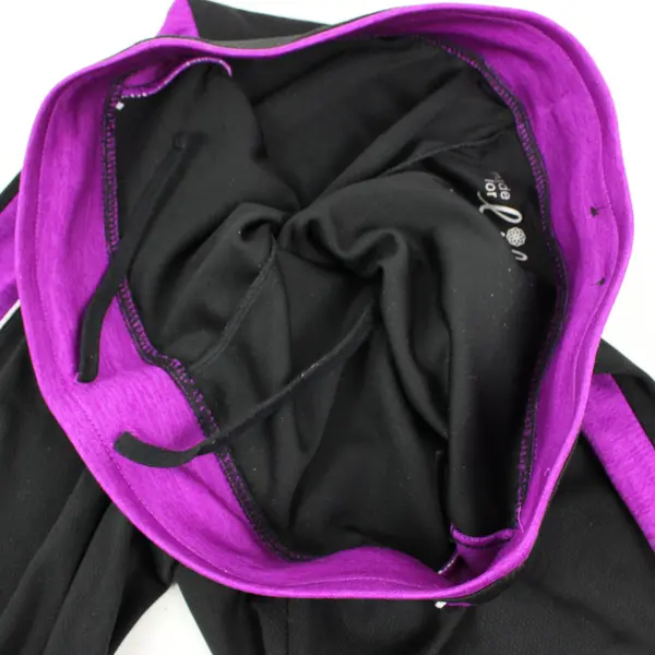 Women's Made for Life Quick-Dri Capri Pants Size M Black Purple