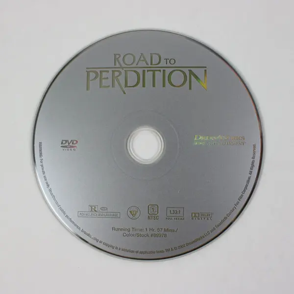 Road to Perdition DVD 2002, #89978 Tom Hanks, Paul Newman, Jude Law 