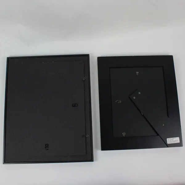 Lot of 2 Black Decorative Picture Frames 8x10 & 9.5x12.5