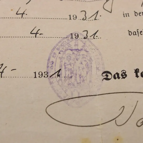 German Catholic Baptism Certificate 1931 Bonn am Rhein Auszug