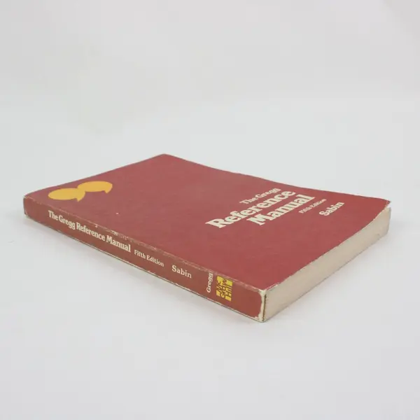 The Gregg Reference Manual 5th Edition William A Sabin 1977 Paperback Acceptable