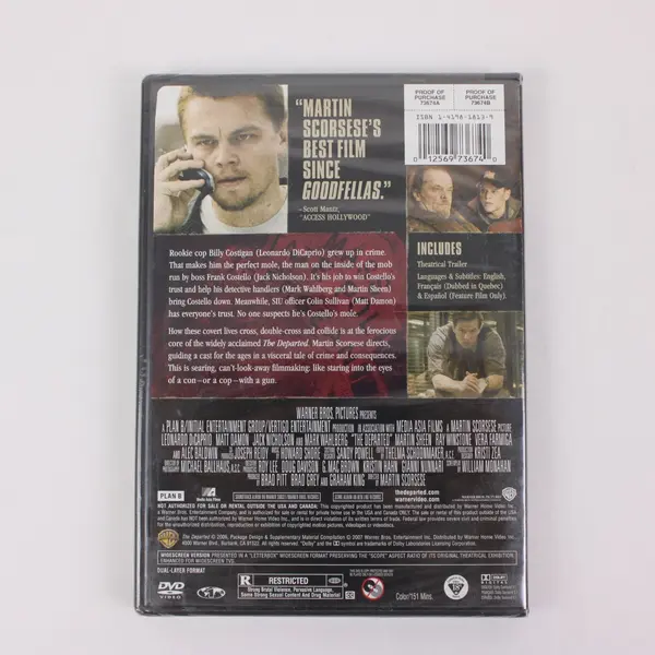 The Departed DVD 2006, #73674 Sealed Widescreen: DiCaprio, Damon, Nicholson